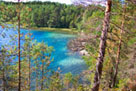 Der See liegt in traumhafter, nordischer Umgebung 